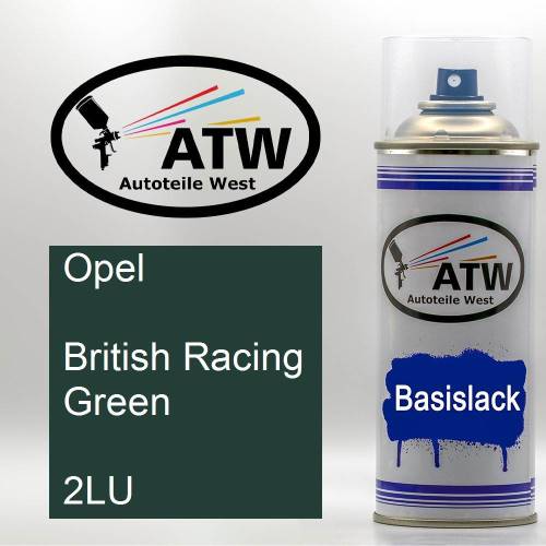 Opel, British Racing Green, 2LU: 400ml Sprühdose, von ATW Autoteile West.